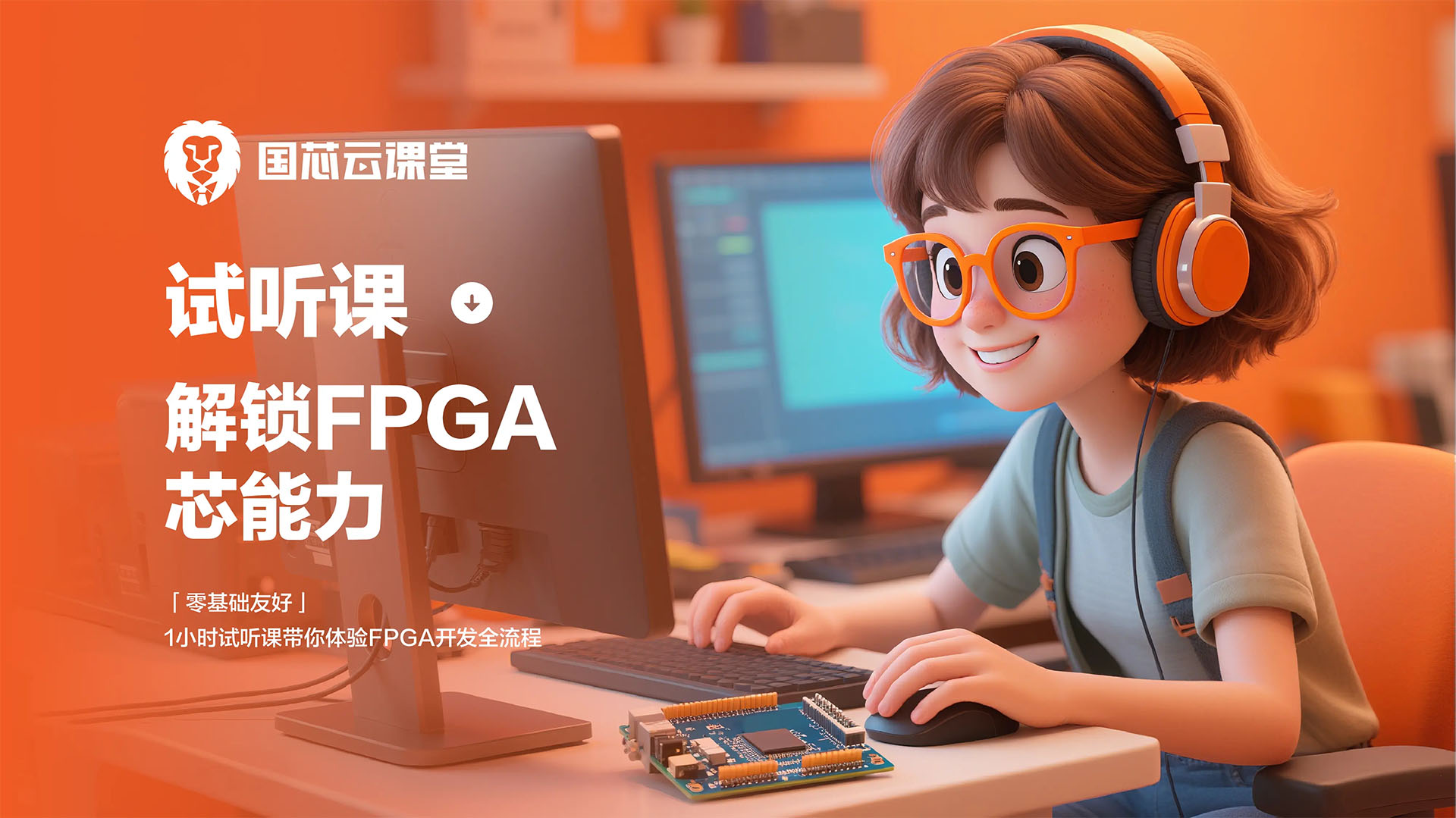 1小时试听，解锁FPGA「芯能力」 FPGA线上课程封面