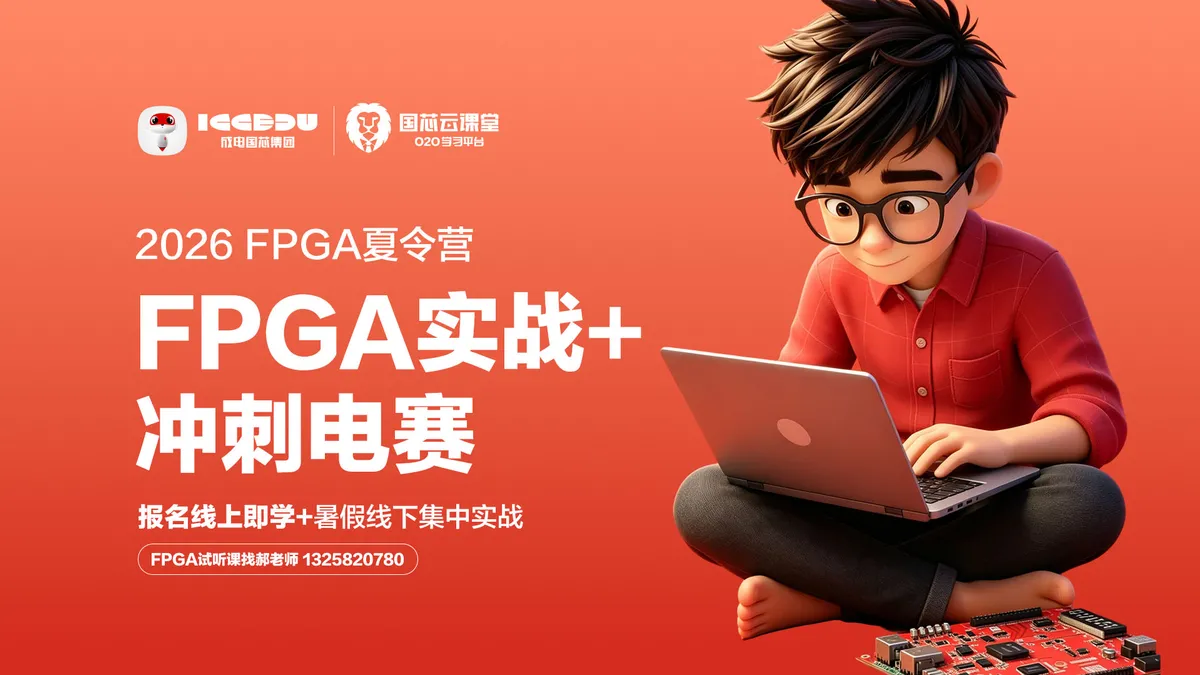 2026成电国芯FPGA夏令营来了，暑假逆袭竞赛/考研/就业