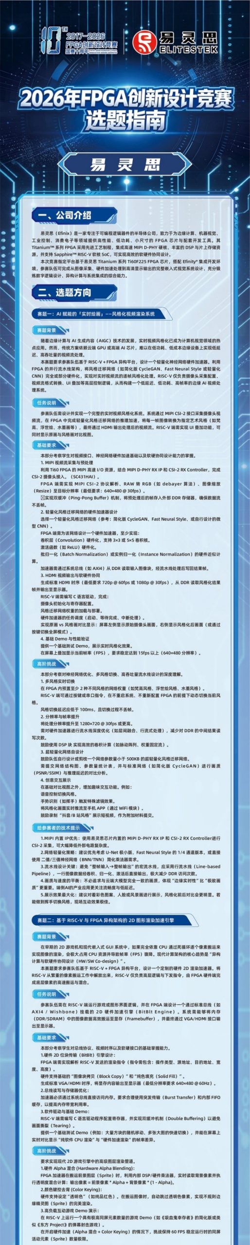 2026FPGA创新设计竞赛选题指南合集