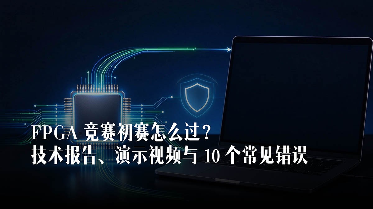 FPGA 竞赛初赛怎么过?技术报告、演示视频与 10 个常见错误