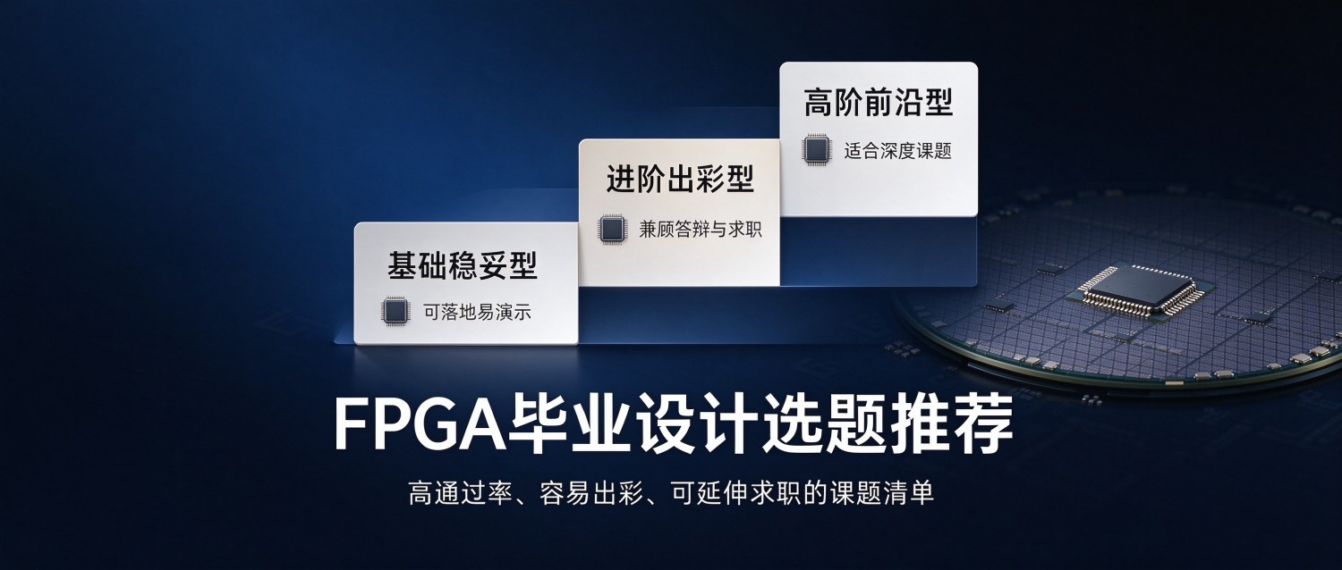 FPGA 毕业设计选题推荐：高通过率、容易出彩、可延伸求职的课题清单